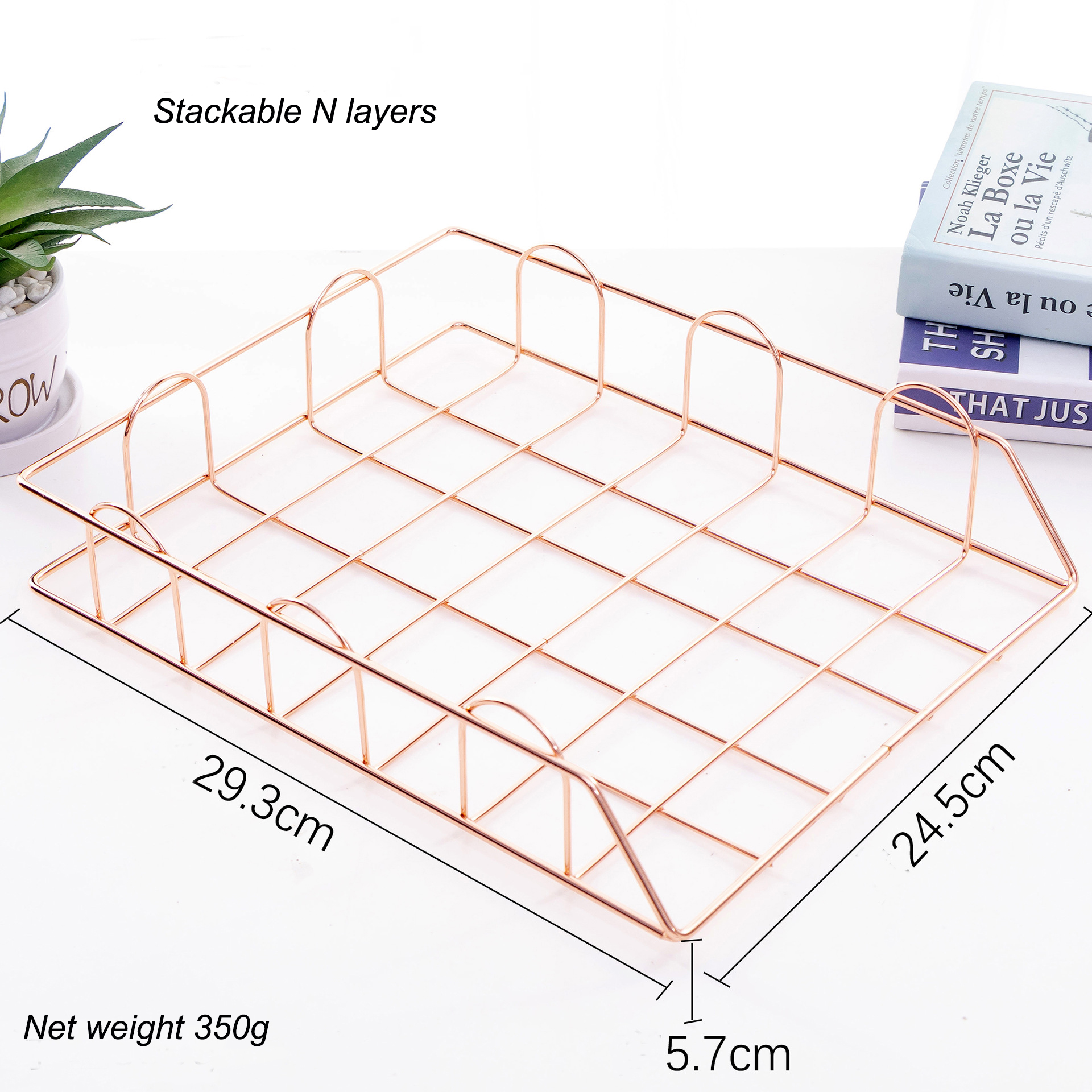 MingQiang-Single-layer-Stackable-File-Rack-Nordic-Style-Metal-Rack-Desktop-Organizer-Home-Office-Des-1692195-1