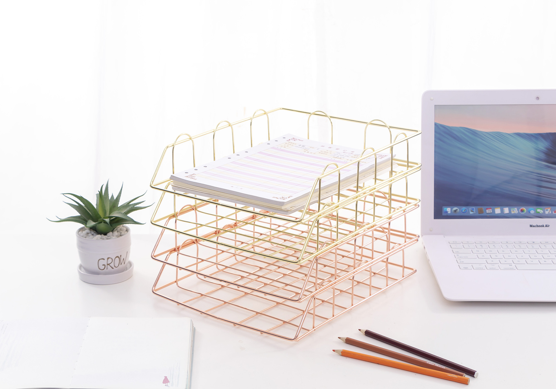 MingQiang-Single-layer-Stackable-File-Rack-Nordic-Style-Metal-Rack-Desktop-Organizer-Home-Office-Des-1692195-4