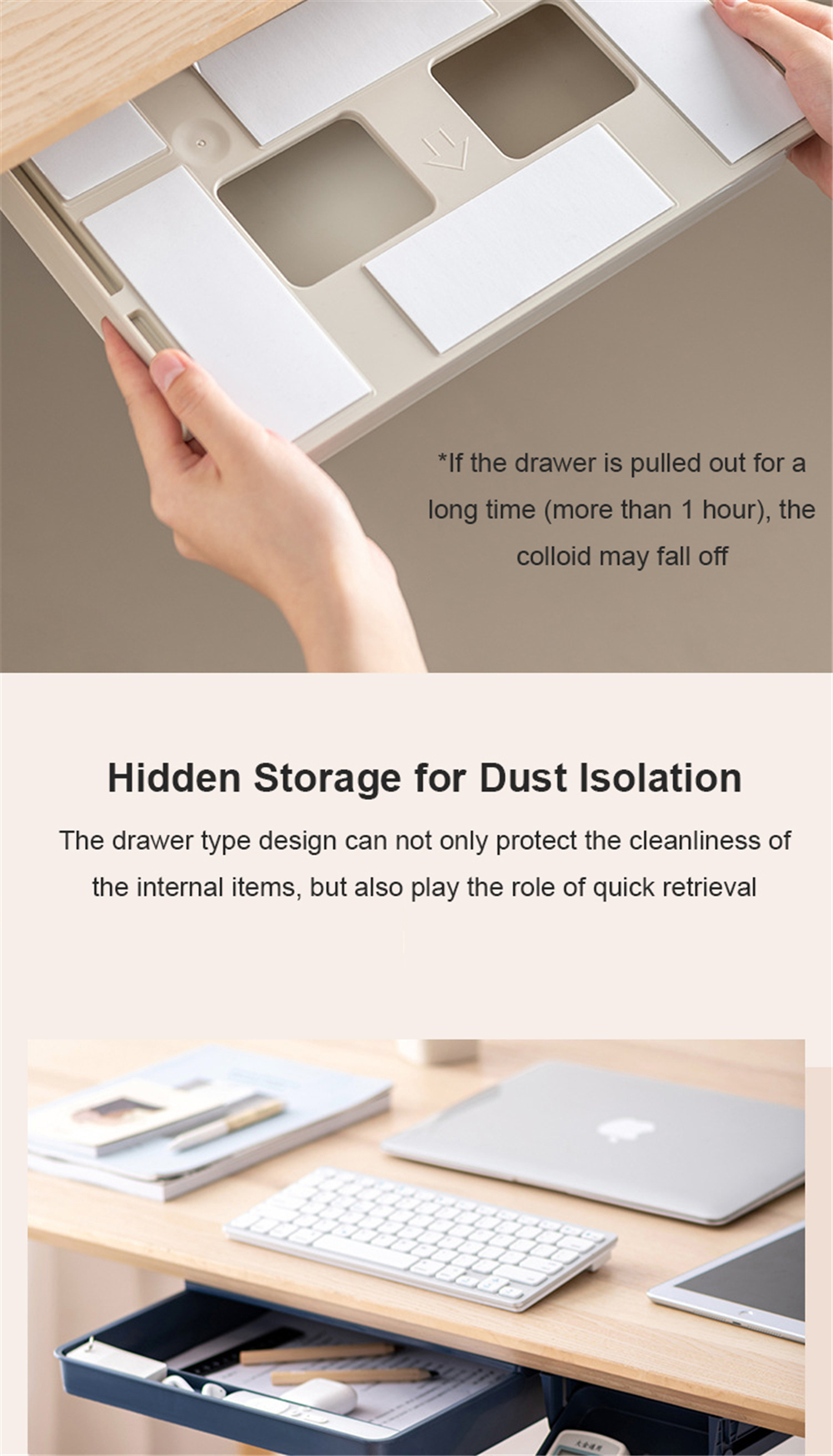 Self-adhesive-Under-drawer-Storage-Box-Pencil-Tray-Under-Desk-Stand-Storage-Organizer-Box-Stationery-1801740-6