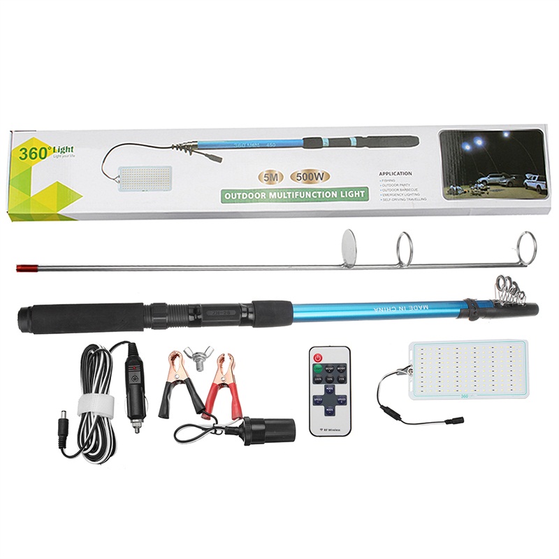 12V-500W-Telescopic-LED-Fishing-Rod-Lamp-Car-Light-Remote-Controller-Outdoor-Camping-Lantern-1232355-8