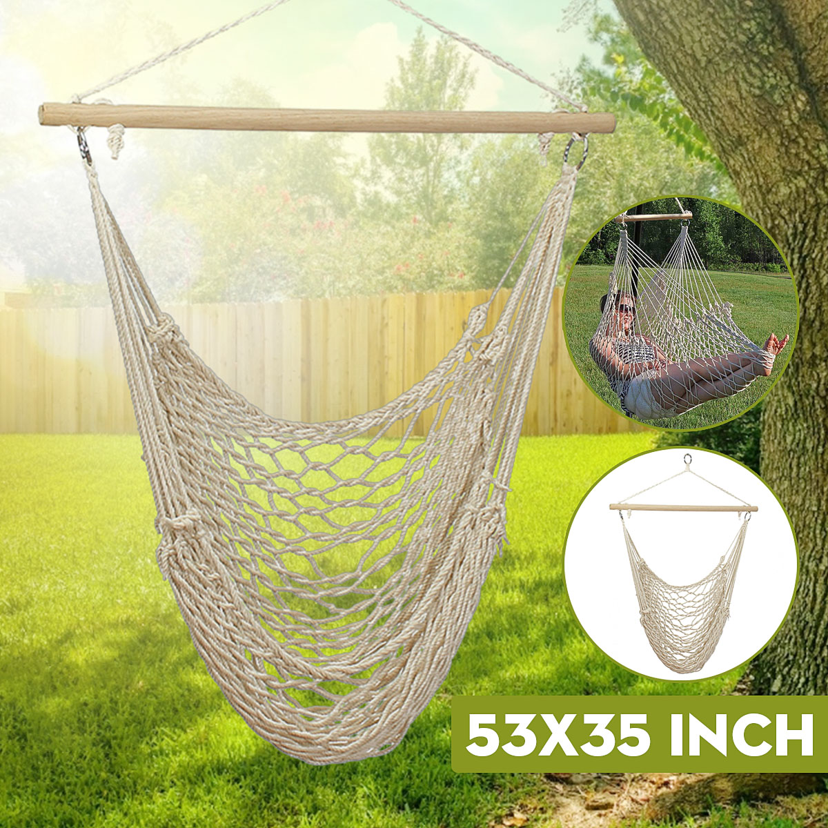 135-x-90CM-Portable-Outdoor-Swing-Cotton-Hammock-Chair-Wooden-Bar-Hanging-Rope-Chair-For-Garden-Pati-1304667-1