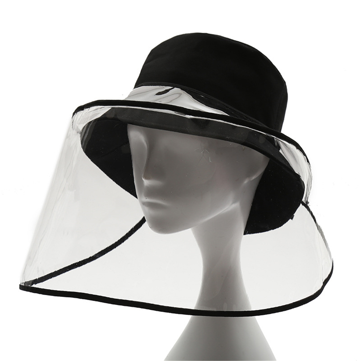 1PC-PVC-Transparent-Mask-Full-Face-Cover-Dustproof-Splash-proof-Hat-Protective-Shade-1658259-4