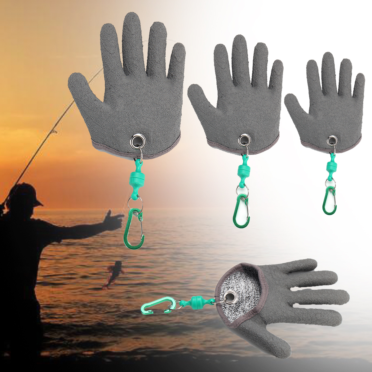 1pc-MLXL-Grey-Left-Cut-Resistant-Fishing-Glove-Protective-Safety-Gloves-Knife-Slash-Proof-Gloves-1335684-1