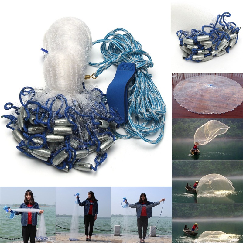 24m-48m-Large-Hand-Cast-Fishing-Net-Spin-Network-Bait-Fish-Net-Portable-Sinker-Net-1222457-3