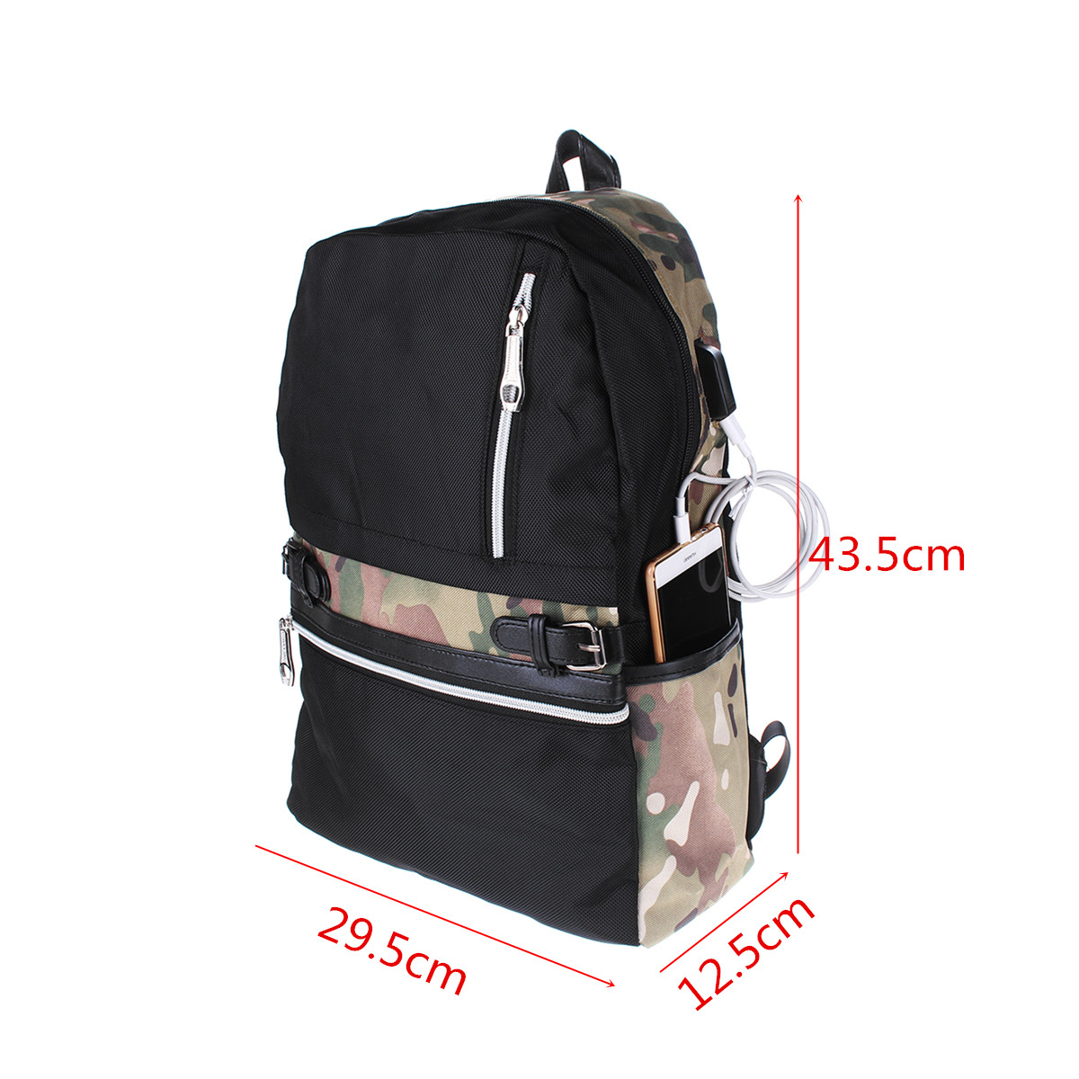 295x125x435cm-Anti-Theft-Waterproof-Backpack-With-USB-Charging-Port-Outdoor-Travel-Fishing-Bag-1287206-3