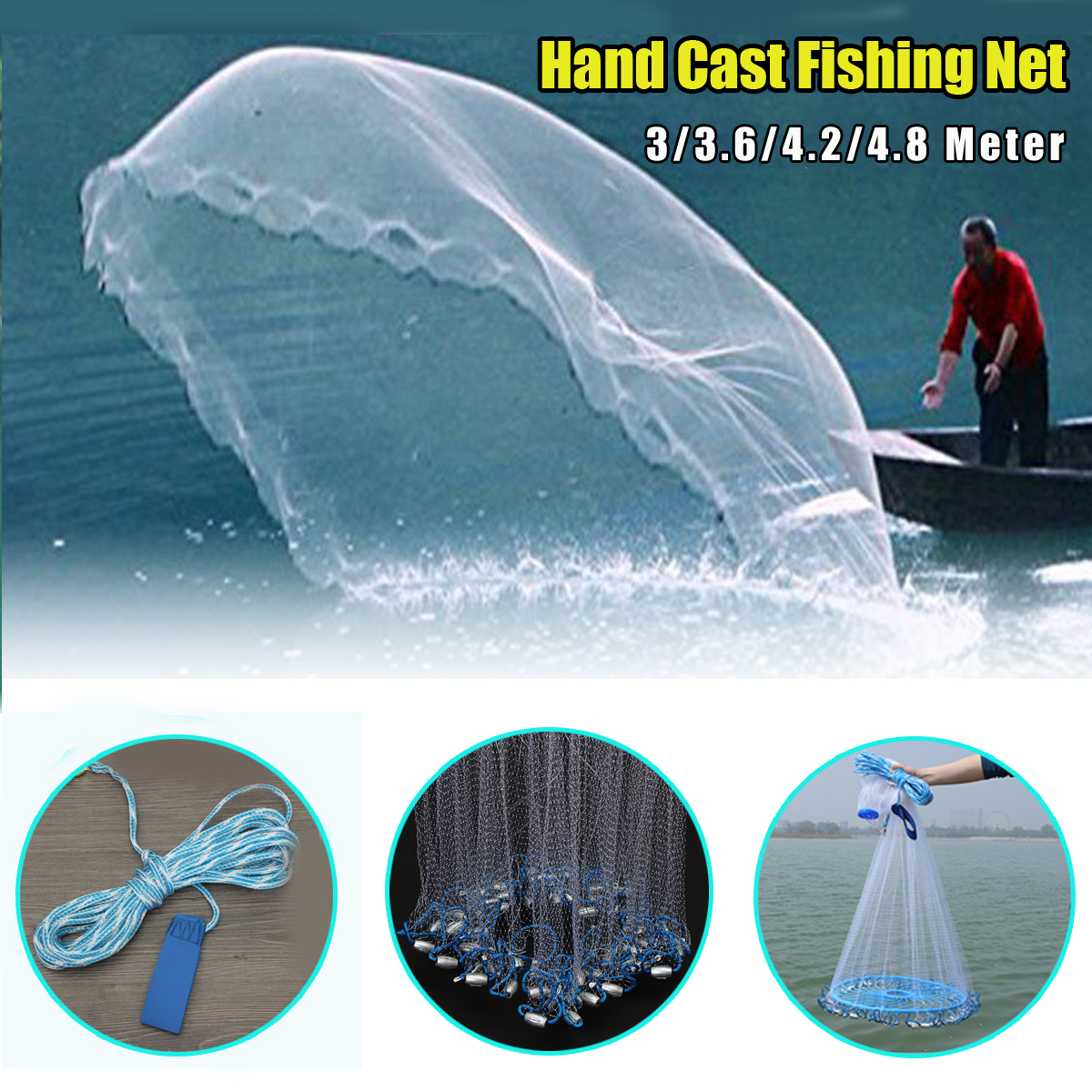 3-48m-Netting-TwineSteel-Hand-Throw-Cast-Net-American-Style-White-Bait-Fishing-Network-wSinker-1259503-1