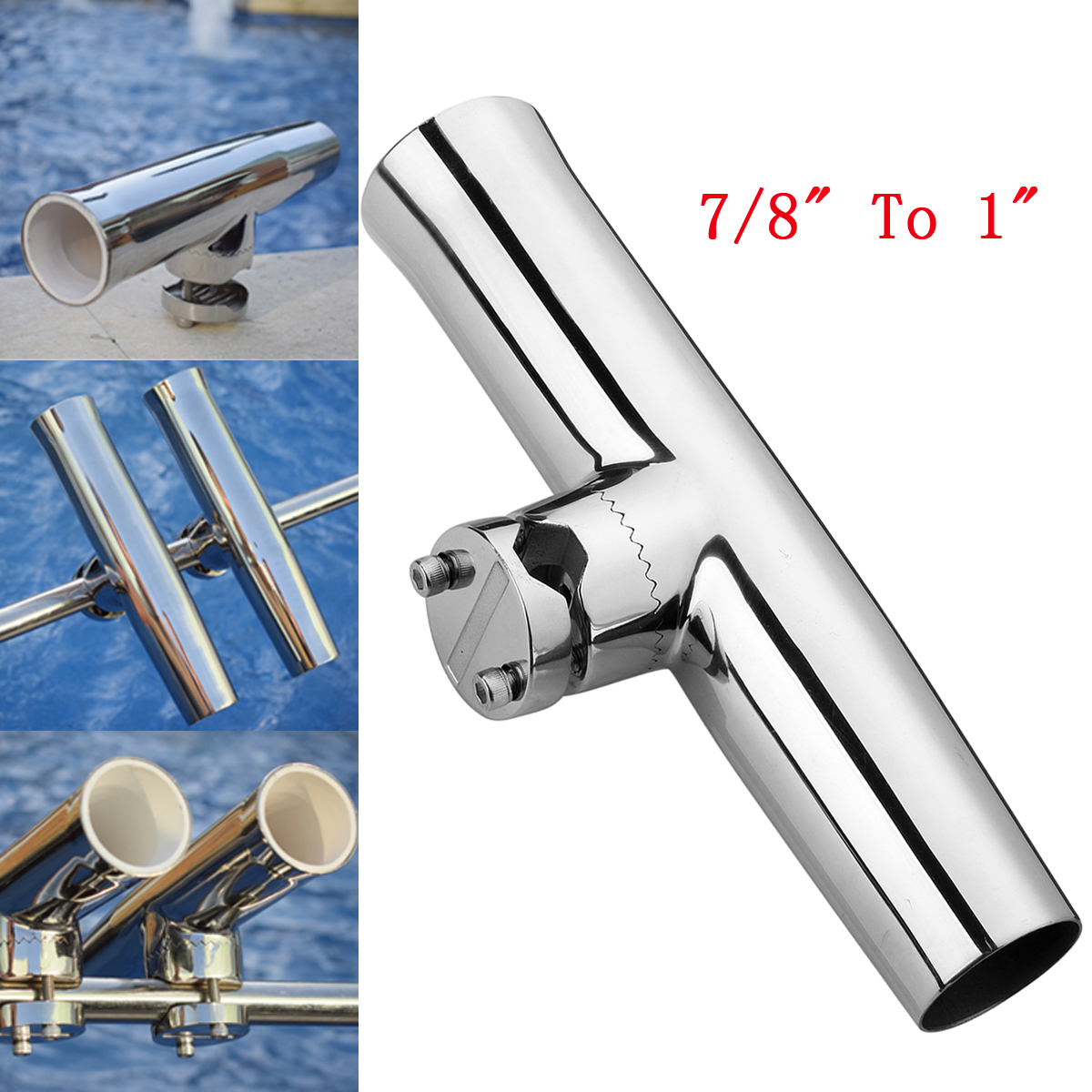 316-Stainless-Steel-78-1-Tube-Fishing-Rod-Holder-Boat-Tackle-Clamp-On-Rail-Mount-1283705-4