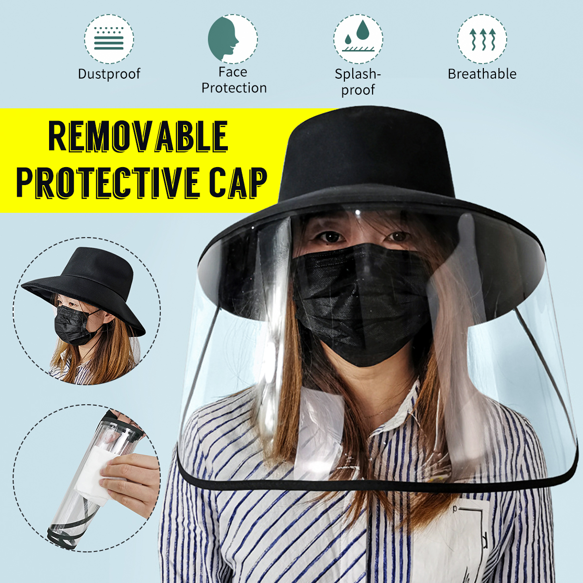 58cm-Removable-Protective-Cap-Anti-fog-Hat-Dustproof-Face-Protection-Fisherman-Cap-1650217-1