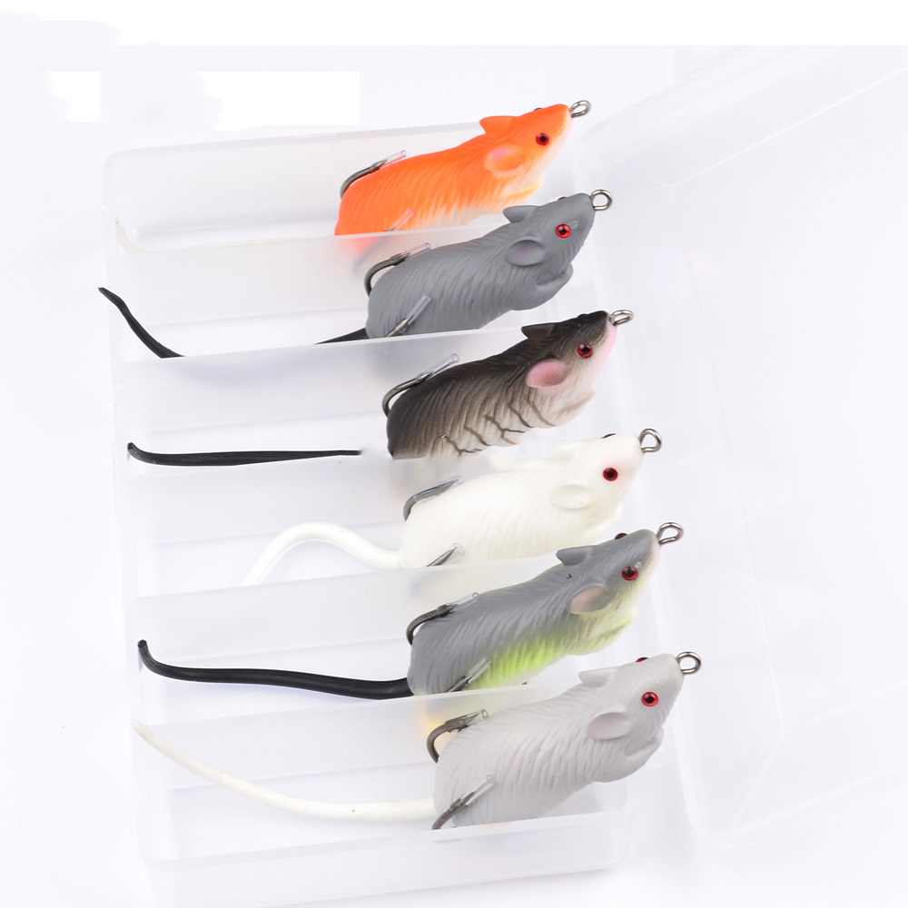 6-Pcs-3D-Eyes-Fishing-Lures-Soft-Forg-Mouse-Bait-Artificial-Baits-Fishing-Tackle-1849374-3