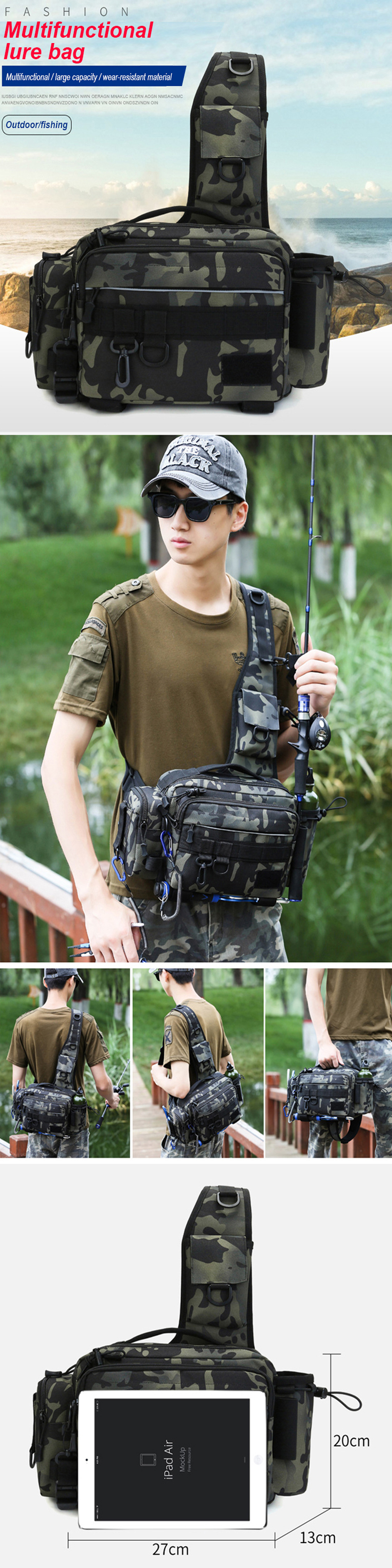 600D-Nylon-620G-Multifunctional-Fishing-Tackle-Bags-Single-Shoulder-Crossbody-Bag-Waist-Pack-Fish-Lu-1842073-1