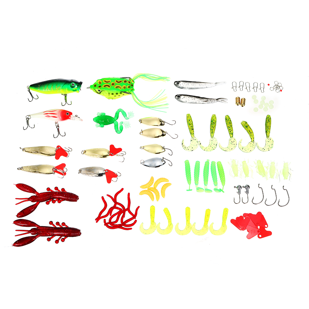 94164PCS-Fishing-Lure-Set-Realistic-Frog-Soft-Bait-Portable-Fishing-Kit-Outdoor-Fishing-Tools-1891904-3