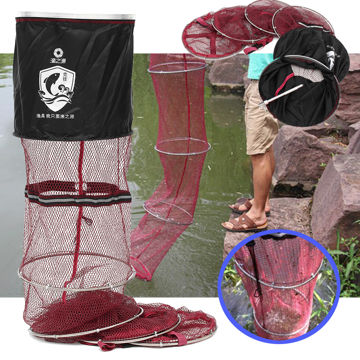 Collapsible-Folding-Carp-Shrimp-Fishing-Net-Cage-Fish-Tackle-Care-Creel-3March-1455502-7