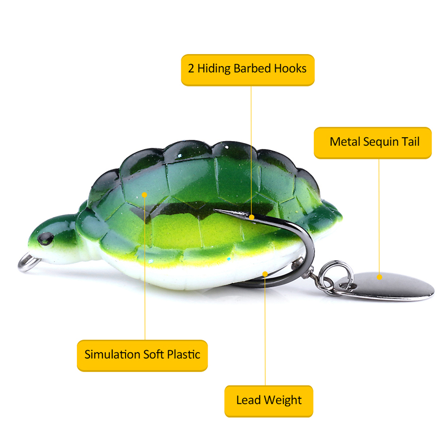 FO0165B-5PcsSet-55CM134g-Dual-Hook-Tortoise-Fishing-Lure-Artificial-Soft-Bait-With-Spoon-Sequins-1351170-4