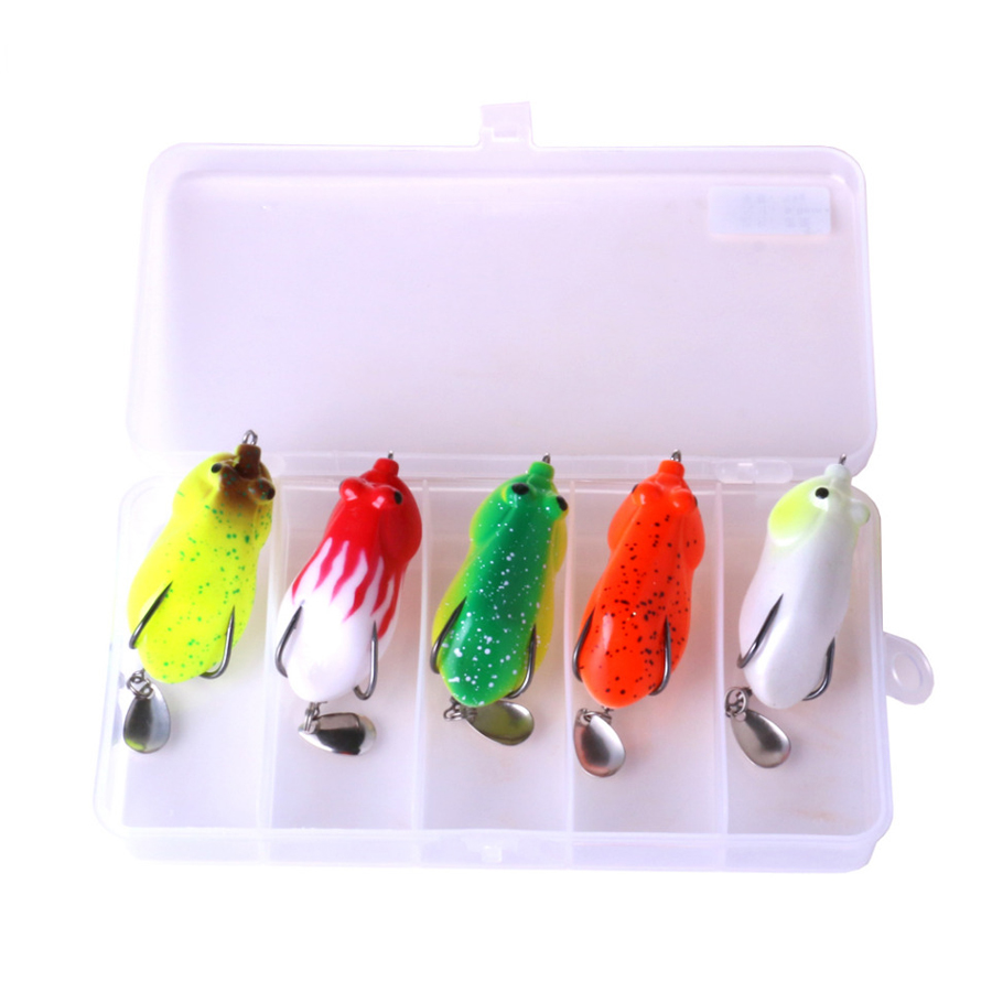 FO020-5PcsSet-6CM-13G-Frog-Lure-Fishing-Lure-Artificial-Soft-Bait-Snakehead-Bait-with-Hook-1351169-3