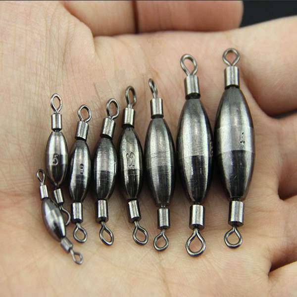 Freshwater-Sea-Fishing-Lead-Weights-Sinkers-with-Snap-Swivels-958011-2
