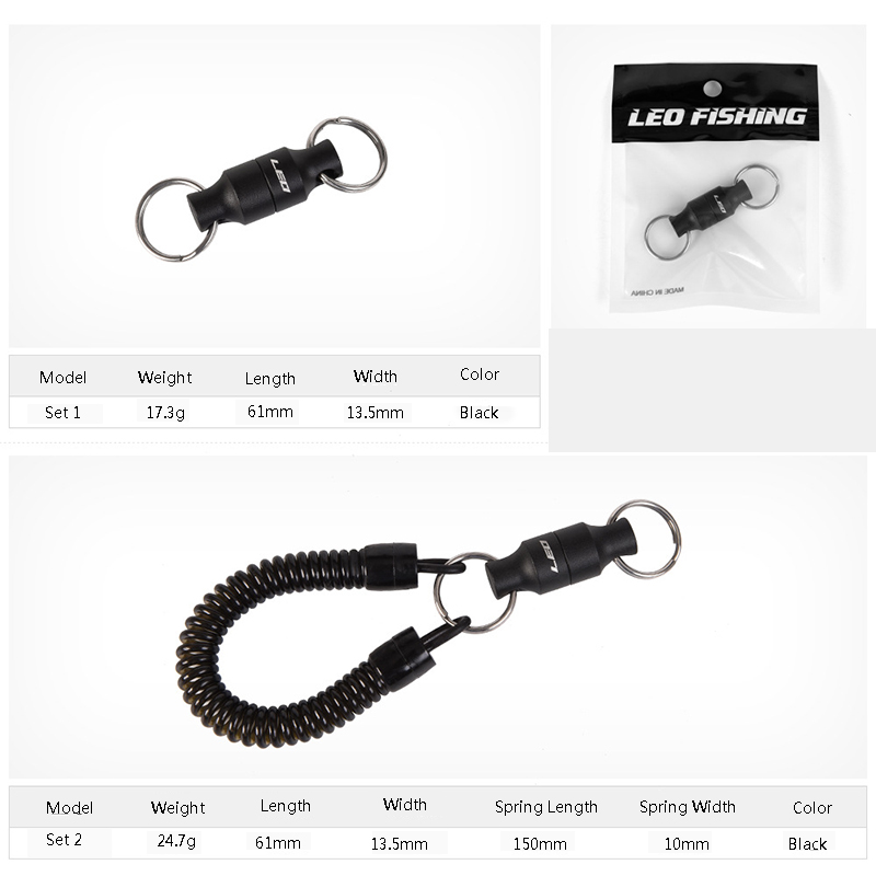 LEO-1pc-Fly-Fishing-Magnetic-Hanging-Buckle-With-Spring-Line-Release-Net-Holder-Buckle-Fishing-Tool-1270131-2