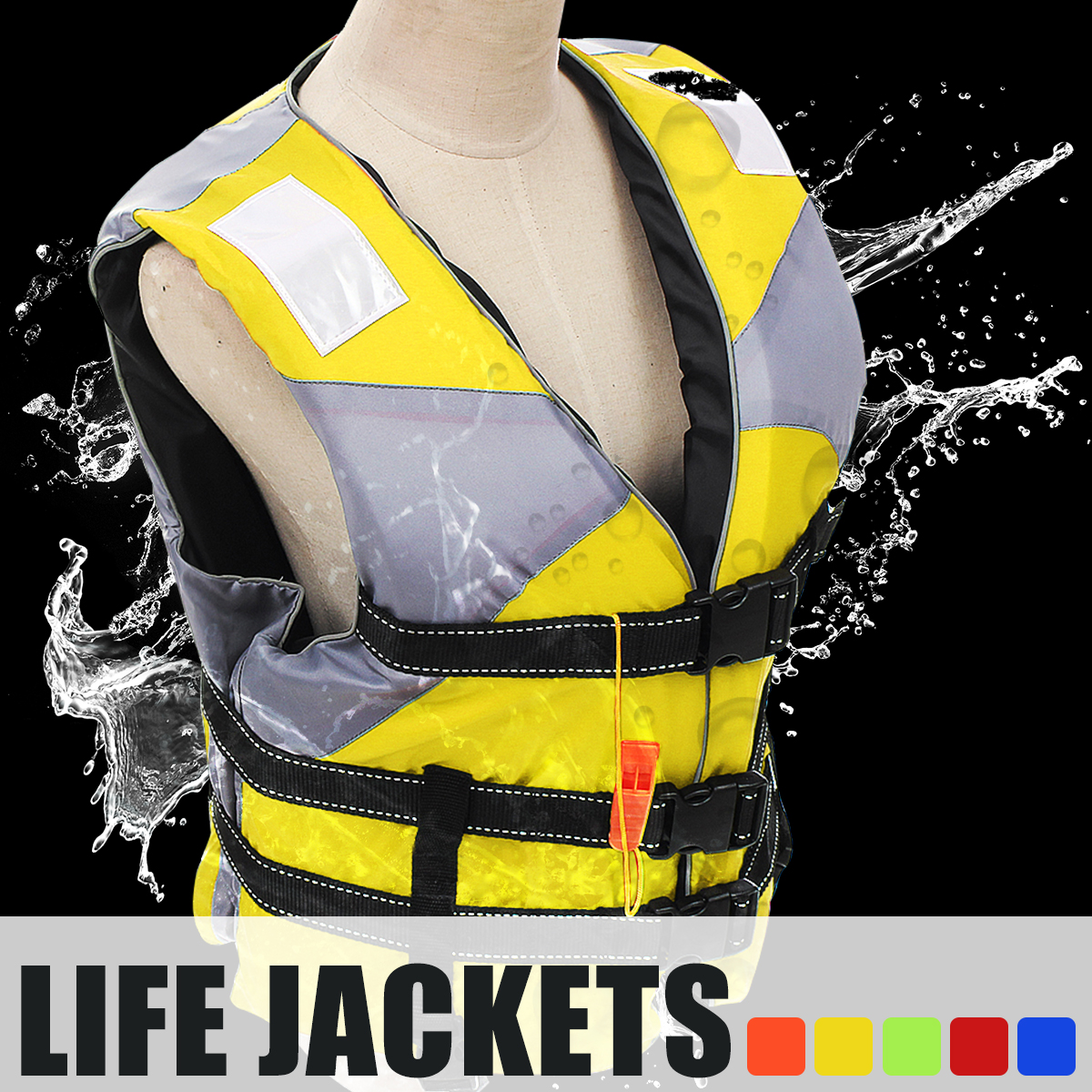 Reflective-Adult-Life-Jacket-Vest-Professional-Fully-Enclosed-Water-Sports-Safty-Aid-Swimwear-Fishin-1640049-2