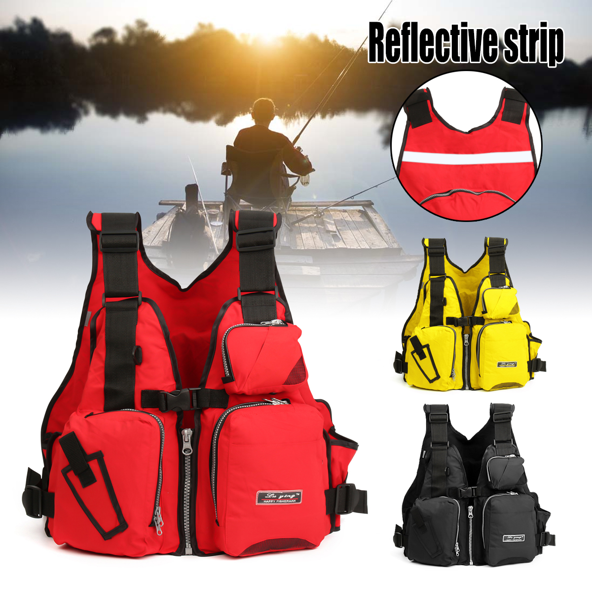 Universal-53x39x20cm-Nylon-Adult-Adjustable-Life-Jacket-Mulltifunctional-Fishing-Vest-Jacket-Tackle-1283703-2