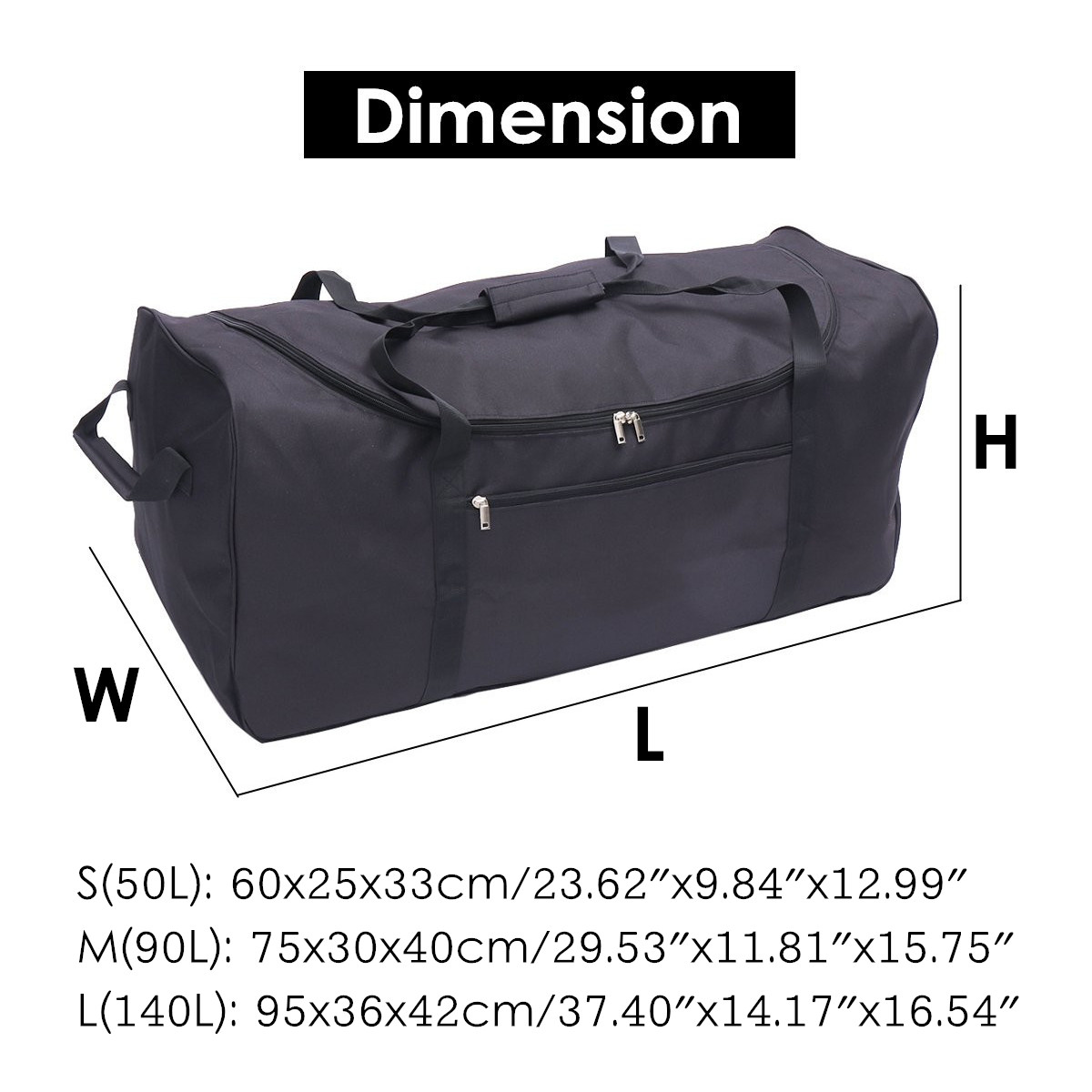 Waterproof-Black-Oxford-Cloth-Large-Capacity-Bag-Foldable-Backpack-Outdoor-Sports-Travel-Hiking-Fitn-1451556-3