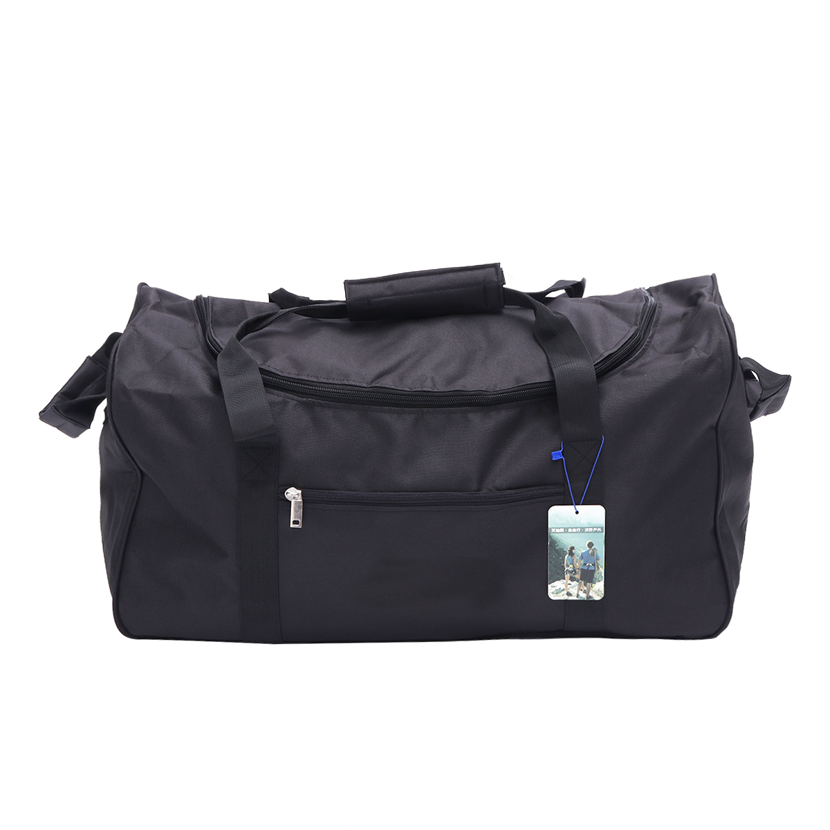Waterproof-Black-Oxford-Cloth-Large-Capacity-Bag-Foldable-Backpack-Outdoor-Sports-Travel-Hiking-Fitn-1451556-4