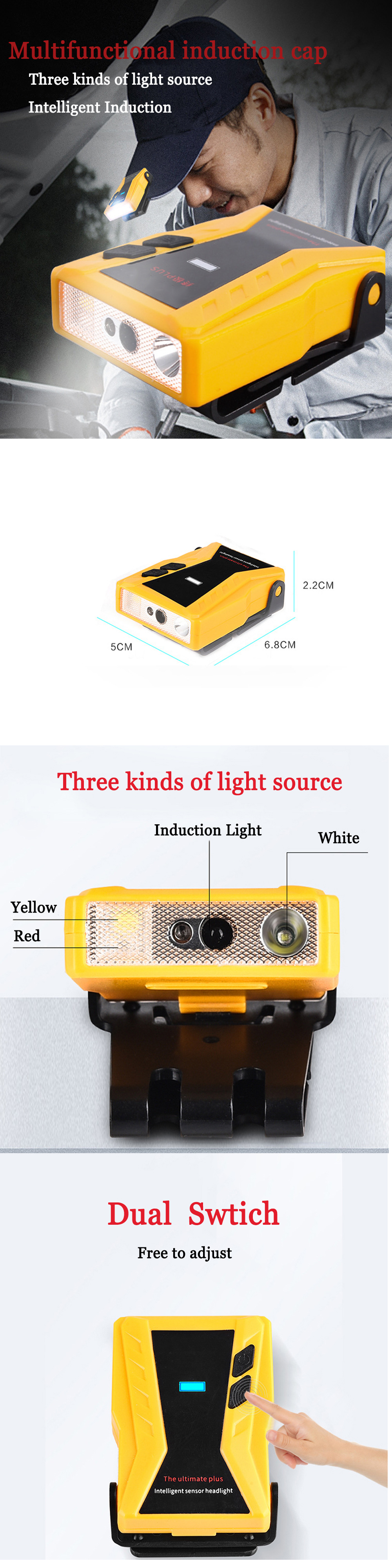 XANES-3Modes-Dual-Switch-Smart-Sensor-Headlight-Built-in-Lithium-Battery-Fishing-Light-1830617-1