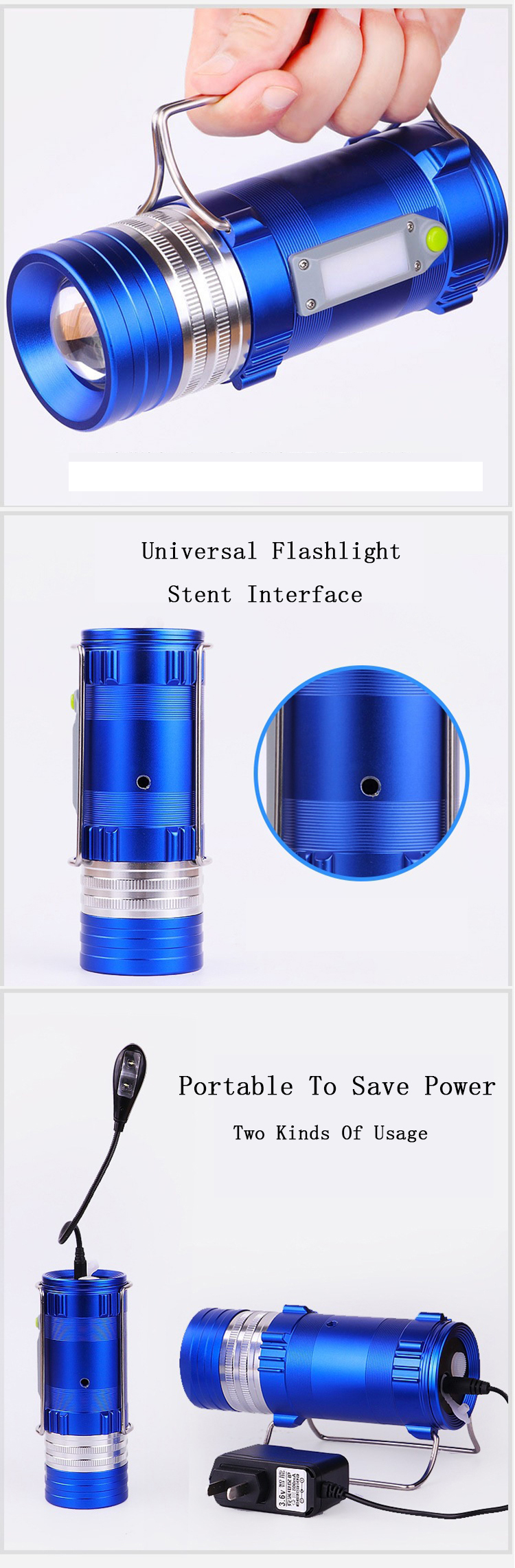 XANES-600LM-4-Color-LEDs-500M-Range-Zoomable-Rechargeable-LED-Fishing-Flashlight-Lamp-With-Charger-1245466-5