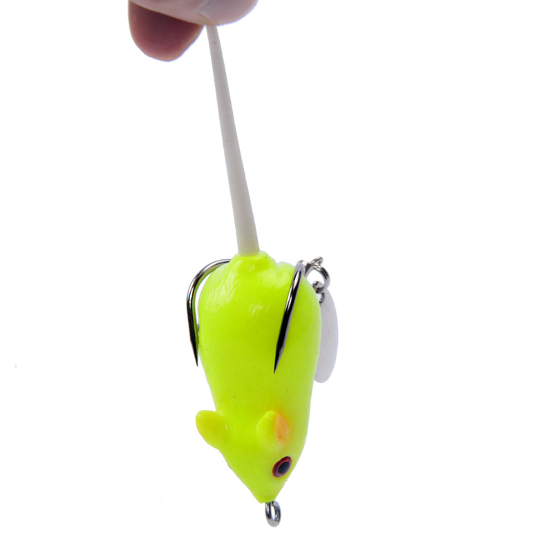 Y118-5cm-105g-3D-Eyes-Soft-Mouse-Bait-Bells-Sound-Fishing-Lure-Frog-Silicon-Artificial-Bait-1351183-4