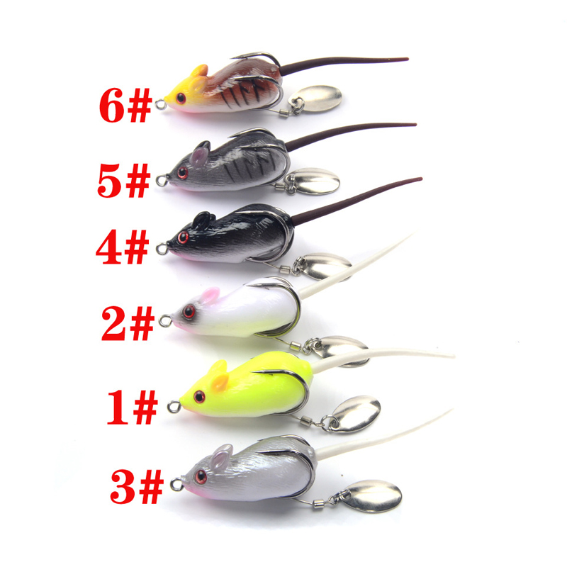 Y118-5cm-105g-3D-Eyes-Soft-Mouse-Bait-Bells-Sound-Fishing-Lure-Frog-Silicon-Artificial-Bait-1351183-5