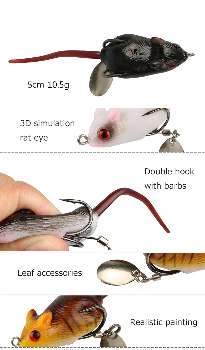 Y118-5cm-105g-3D-Eyes-Soft-Mouse-Bait-Bells-Sound-Fishing-Lure-Frog-Silicon-Artificial-Bait-1351183-7