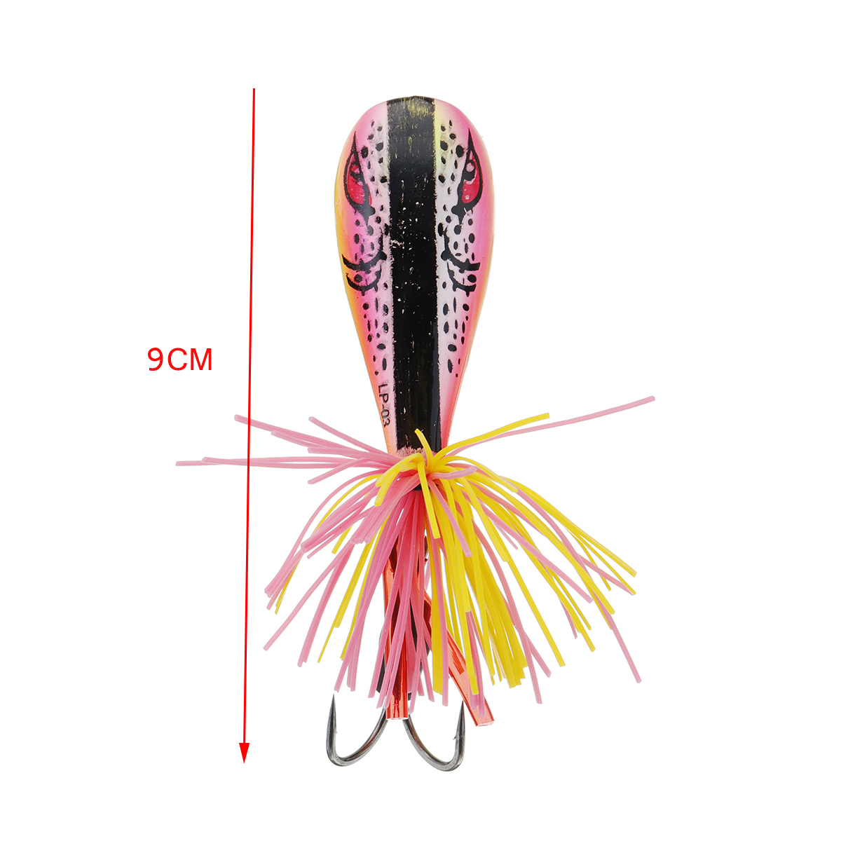 ZANLURE-1-Pcs-9cm-95g-Soft-Fishing-Lure-Frog-Topwater-Fishing-Baits-Fishing-Hook-1598366-2