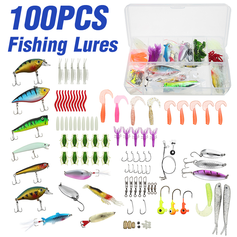 ZANLURE-100-Pcs-Fishing-Lures-Sea-Fishing-Baits-Perch-Salmon-Pike-Trout-Spinners-Tackle-Hook-Fishing-1813859-1