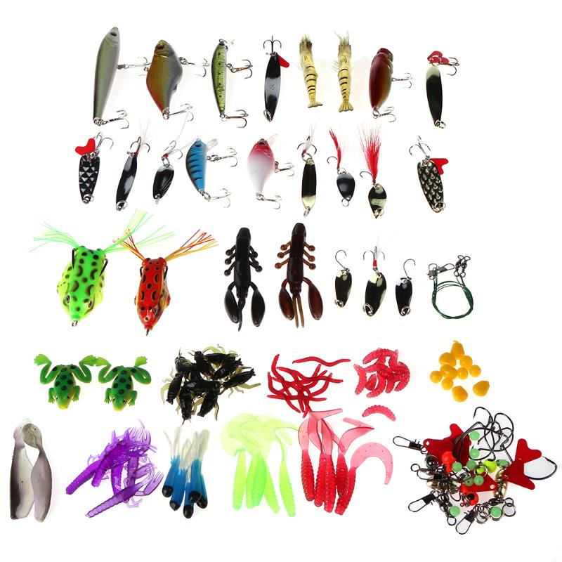 ZANLURE-141pcsset-Fishing-Lure-Kit-Hooks-Crankbait-Plastic-Worms-Jigs-Artificial-Baits-With-Box-1361822-4