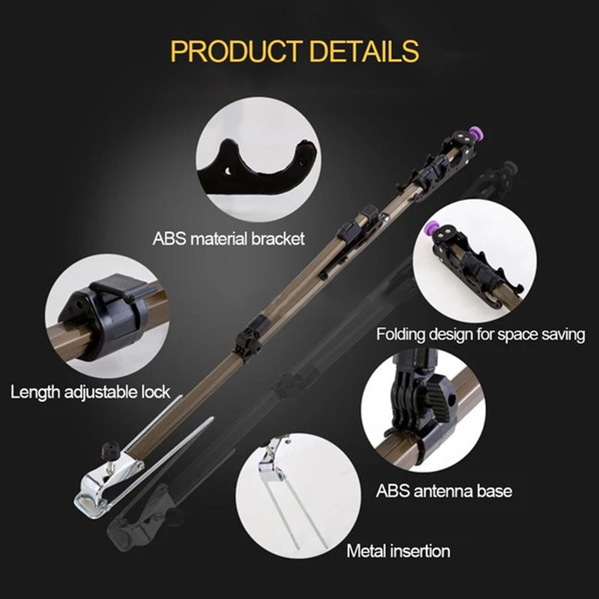 ZANLURE-1517m-Alloy-Fishing-Rod-Holder-Adjustable-Fish-Pole-Stand-Bracket-With-Support-Tripod-1619944-3