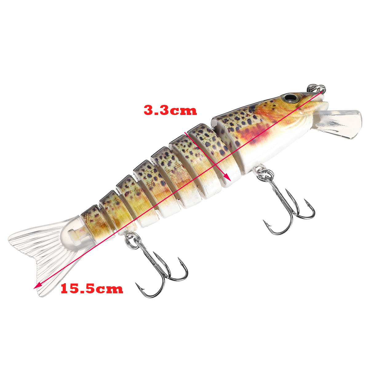 ZANLURE-155cm-Fishing-Lure-8-Segement-Pike-Lure-With-Mouth-Swim-bait-Fishing-Bait-1598243-2