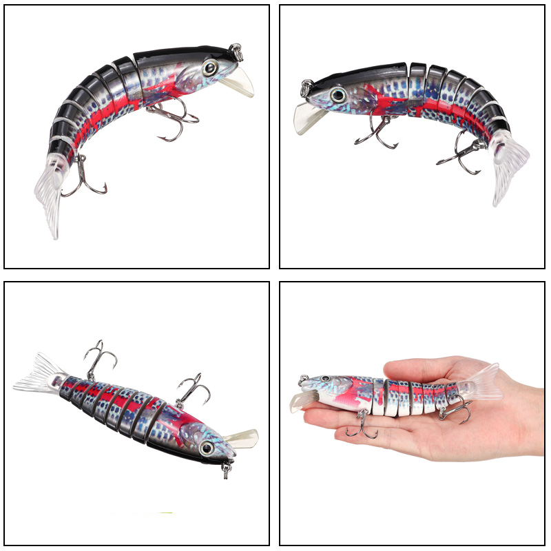 ZANLURE-155cm-Fishing-Lure-8-Segement-Pike-Lure-With-Mouth-Swim-bait-Fishing-Bait-1598243-4