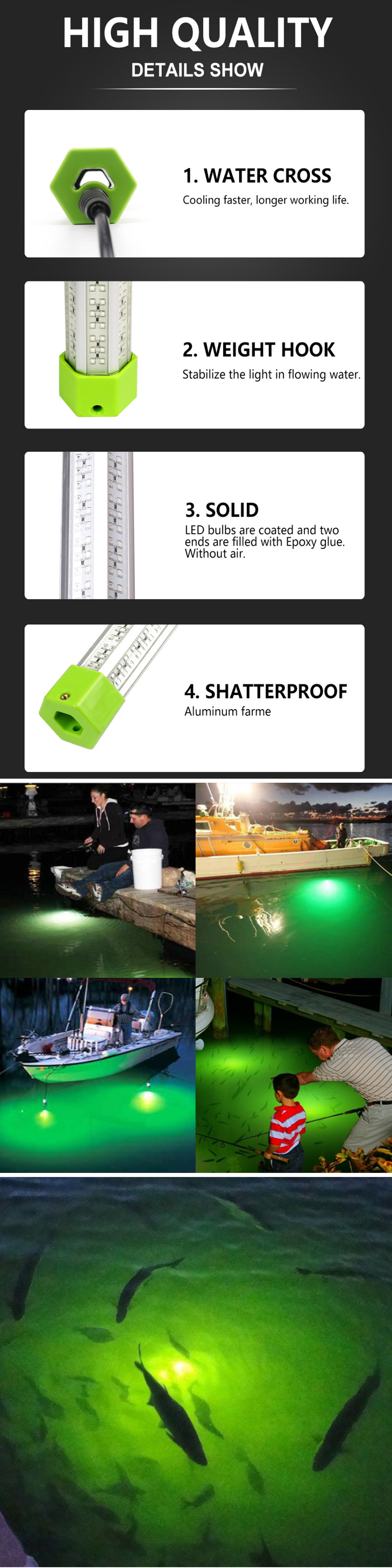 ZANLURE-160W-6-Sides-Green-White-Blue-Yellow-Aluminum-High-Power-LED-Fish-Submersible-Underwater-Fis-1842708-3