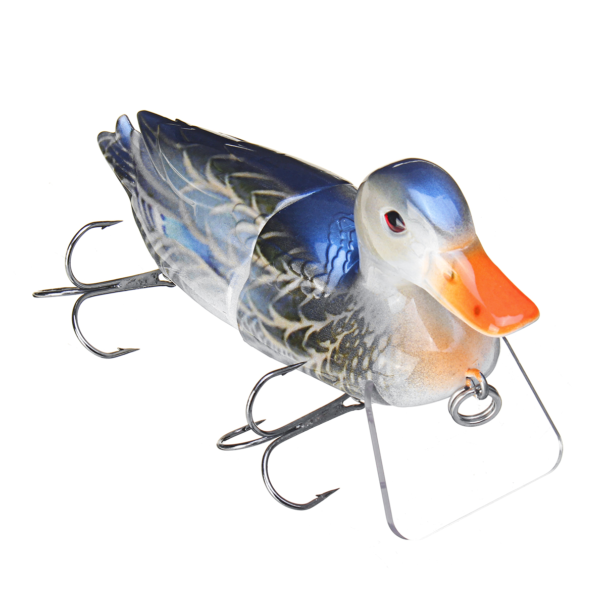 ZANLURE-1PC-15CM-90g-Floating-Duck-Shape-Fishing-Lure-With-Hook-Topwater-Soft-Bait-Fishing-Tackle-1648972-5