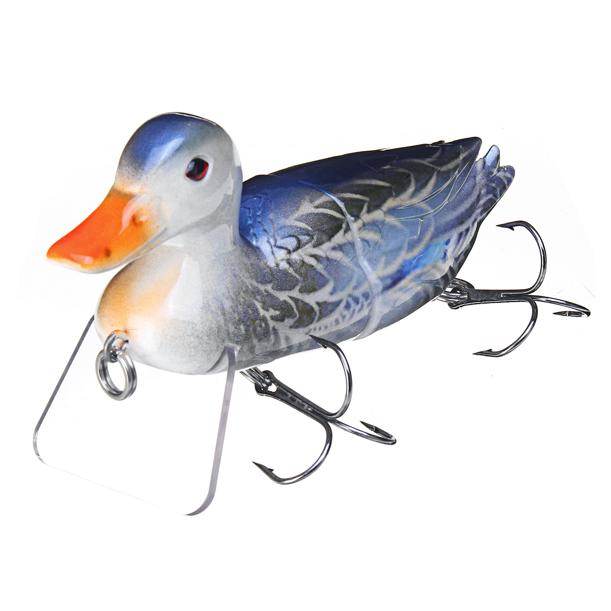 ZANLURE-1PC-15CM-90g-Floating-Duck-Shape-Fishing-Lure-With-Hook-Topwater-Soft-Bait-Fishing-Tackle-1648972-10