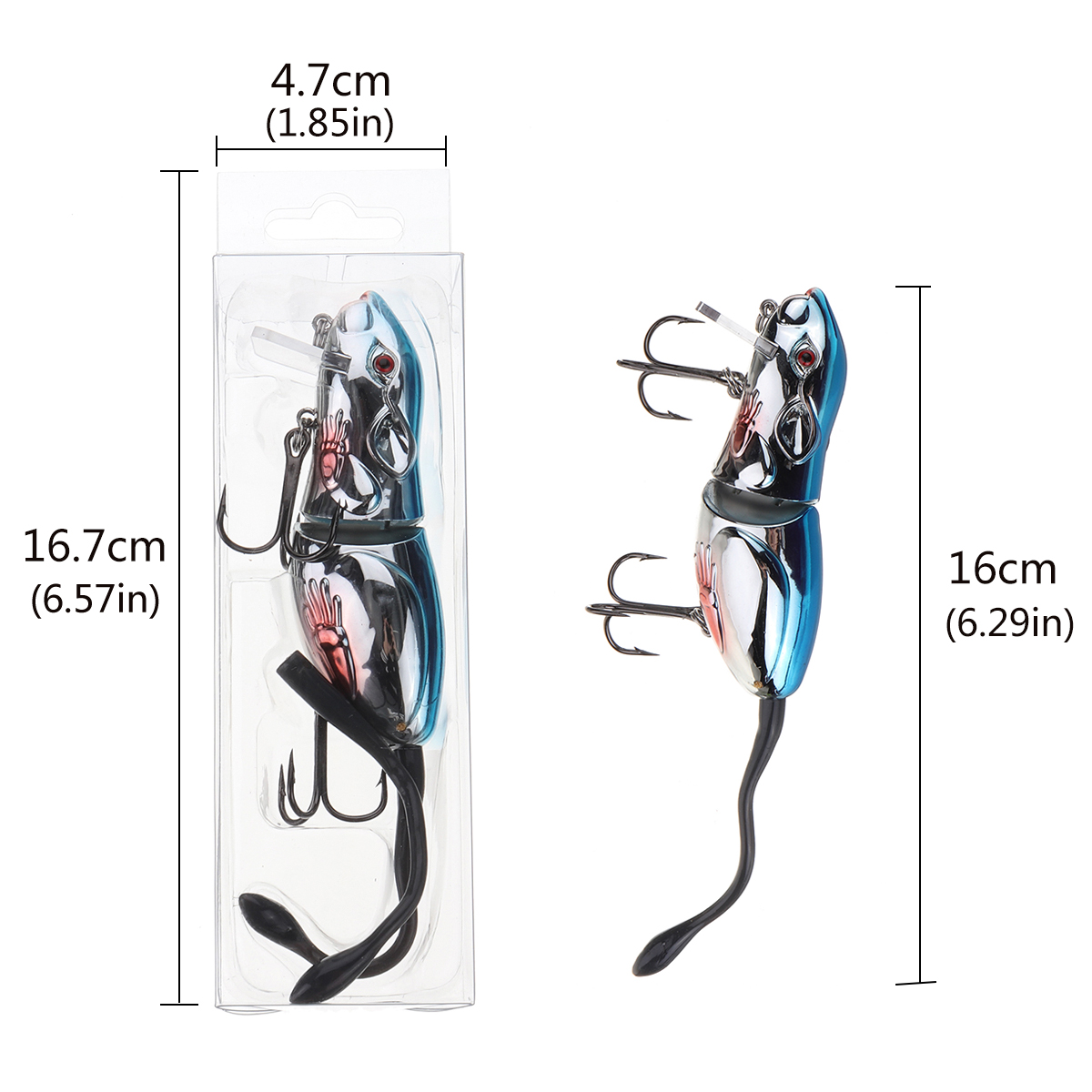 ZANLURE-1PC-16CM-45g-3D-Eyes-Mice-Rat-Shape-Lure-Artificial-Fishing-Bait-With-2-Hooks-Fishing-Tackle-1646066-4