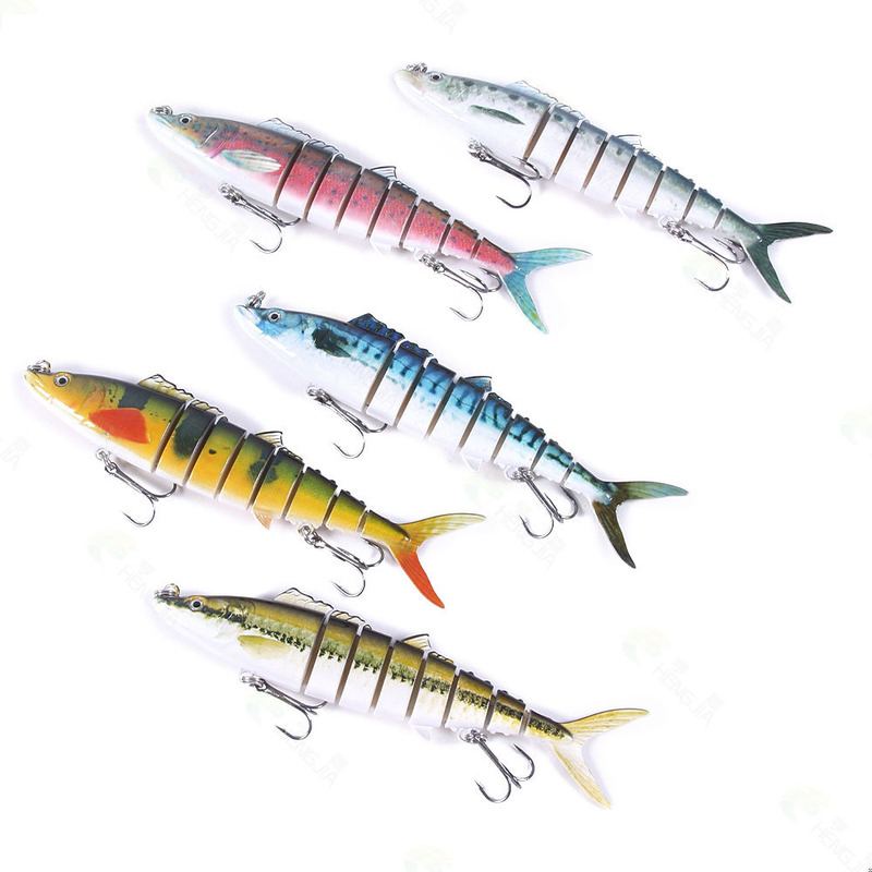 ZANLURE-1PCS-178CM-38G-8-Section-Fishing-Lures-ABS-Lead-Fish-Jig-Simulation-With-Fish-2-Hooks-1853261-2