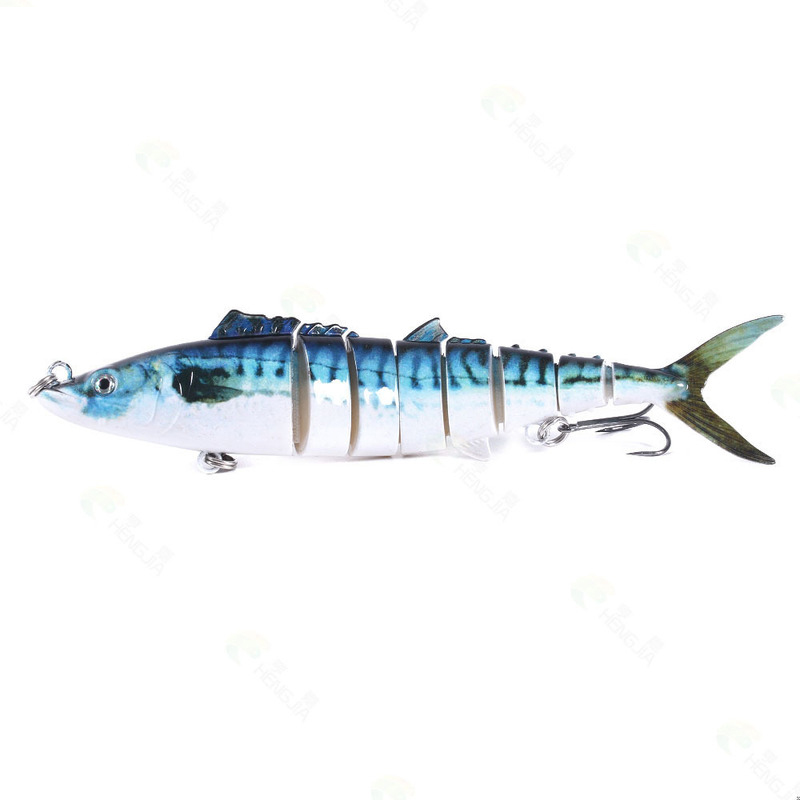 ZANLURE-1PCS-178CM-38G-8-Section-Fishing-Lures-ABS-Lead-Fish-Jig-Simulation-With-Fish-2-Hooks-1853261-9