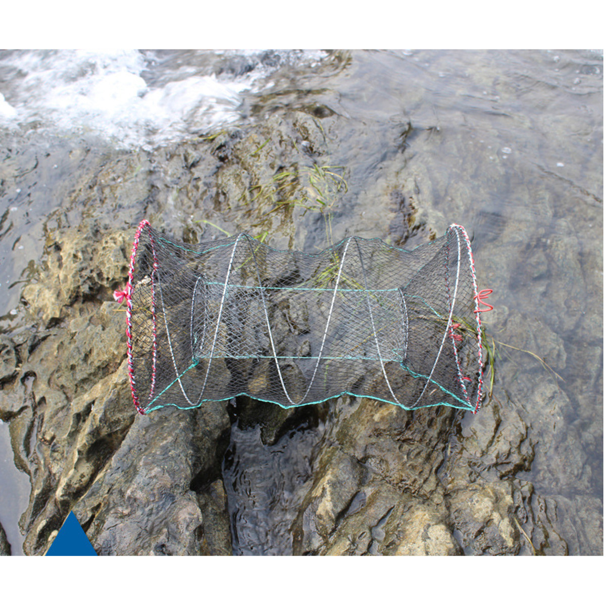 ZANLURE-25-50cm-Diameter-Folding-Fishing-Net-Cage-Crabs-Fish-Crawdad-Shrimp-Bait-Trap-Cast-Dip-Case--1813874-12