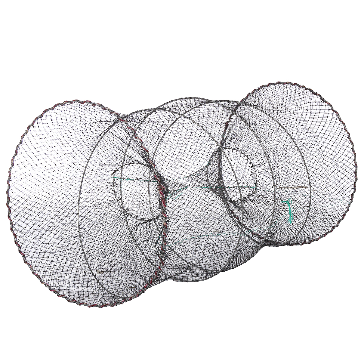 ZANLURE-25-50cm-Diameter-Folding-Fishing-Net-Cage-Crabs-Fish-Crawdad-Shrimp-Bait-Trap-Cast-Dip-Case--1813874-8
