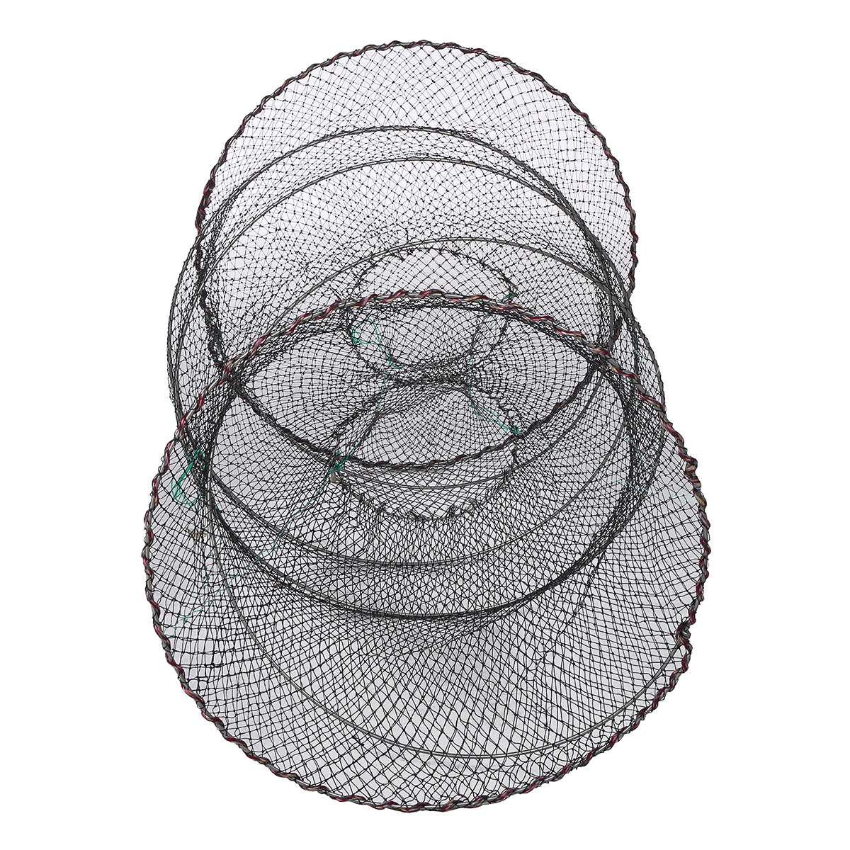 ZANLURE-25-50cm-Diameter-Folding-Fishing-Net-Cage-Crabs-Fish-Crawdad-Shrimp-Bait-Trap-Cast-Dip-Case--1813874-9