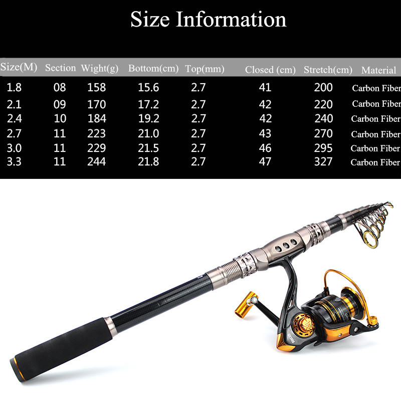 ZANLURE-27m33m-3000-Reel-Carbon-Telescopic-Fishing-Rod-Reel-Combo-Sea-Fishing-Suit-1358876-2