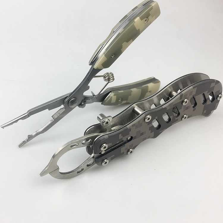 ZANLURE-2PCS-Stainless-Steel-Camouflage-Fish-Pliers-Set-Fishing-Gripper-Set-Outdoor-Portable-Fishing-1613981-3