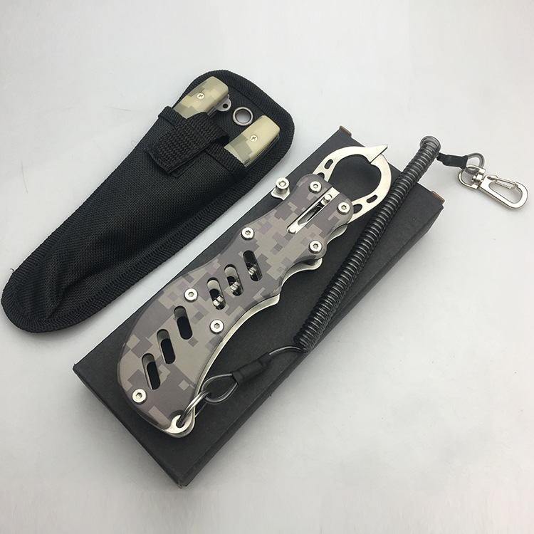 ZANLURE-2PCS-Stainless-Steel-Camouflage-Fish-Pliers-Set-Fishing-Gripper-Set-Outdoor-Portable-Fishing-1613981-4