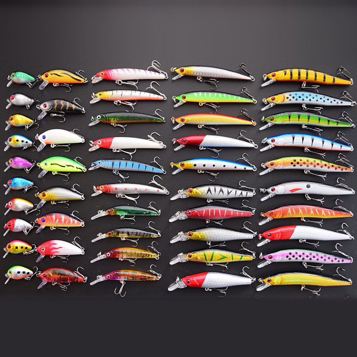 ZANLURE-48PCS-Mixed-Models-Fishing-Lures-Multicolours-Minnow-Lure-Crankbaits-Tackle-Set-1154091-1