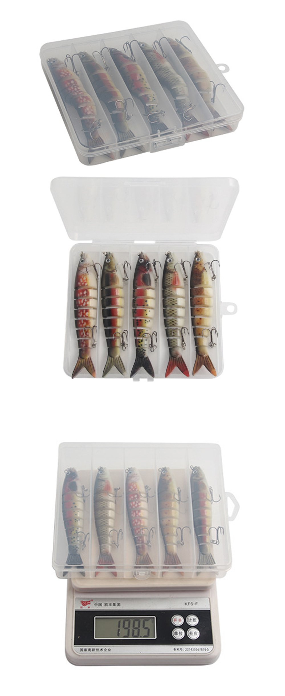 ZANLURE-5-Pcs-135cm-Fishing-Lure-8-Section-Sinking-Hard-Fishhook-Simulation-Bait-Artificia-Spinning--1843928-2