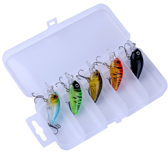 ZANLURE-5-Pcs-45cm-Fishing-Lures-Floating-Bait-Crank-bait-Fishing-Tackle-with-Storage-Box-1848145-3